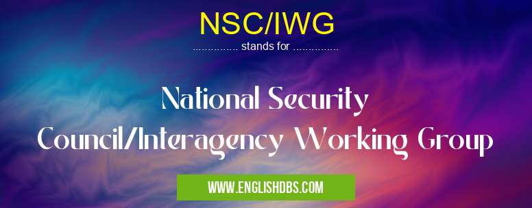 NSC/IWG