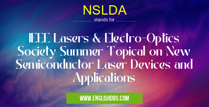 NSLDA