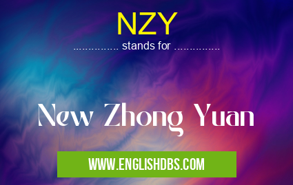 NZY means New Zhong Yuan NZY