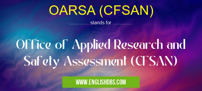OARSA (CFSAN)