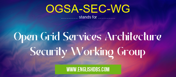 OGSA-SEC-WG