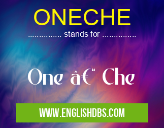 ONECHE