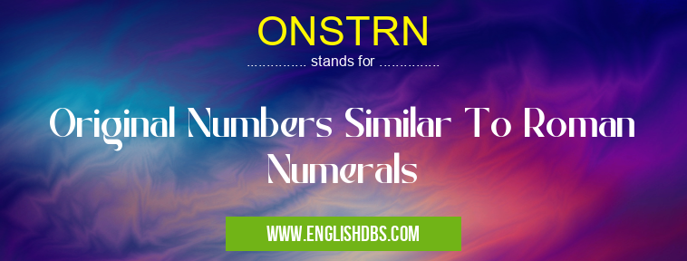 ONSTRN