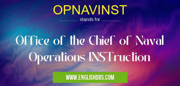 OPNAVINST
