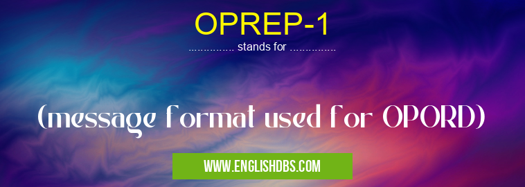 OPREP-1