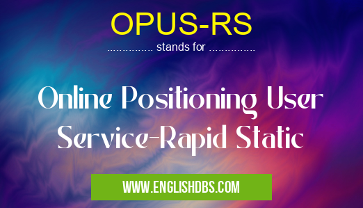 OPUS-RS