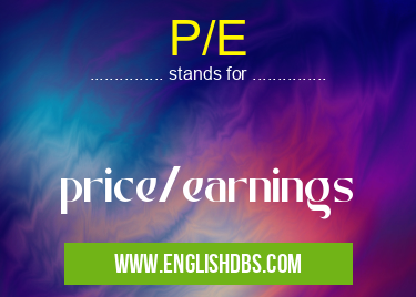 P/E