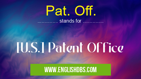 Pat. Off.