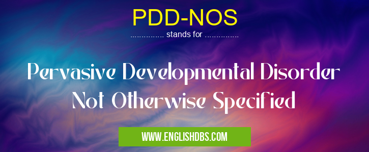 PDD-NOS