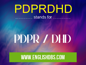 PDPRDHD