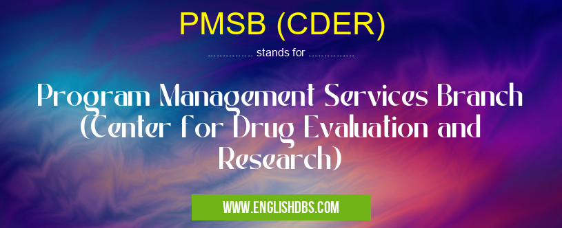 PMSB (CDER)