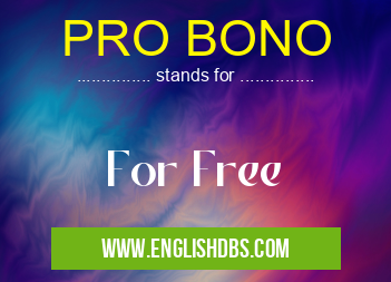 PRO BONO