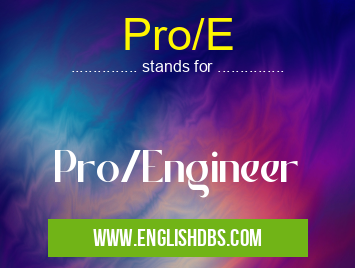 Pro/E