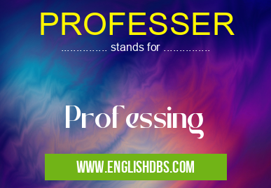 PROFESSER