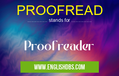 PROOFREAD