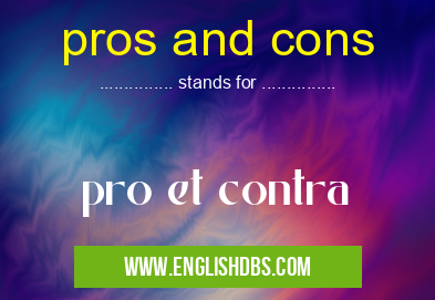 pros and cons