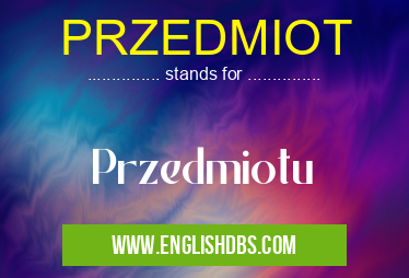 PRZEDMIOT
