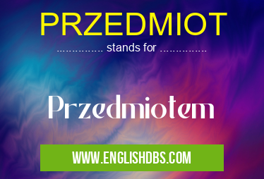 PRZEDMIOT