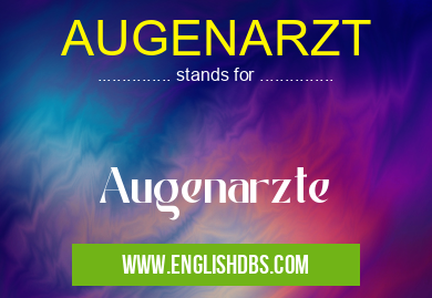 AUGENARZT