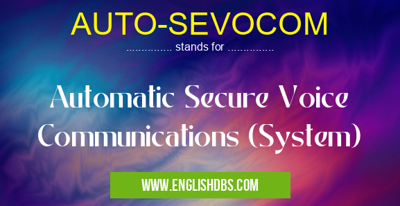 AUTO-SEVOCOM