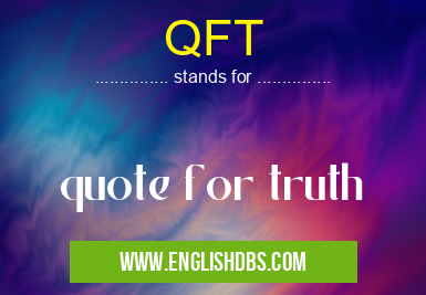 QFT