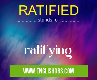 RATIFIED