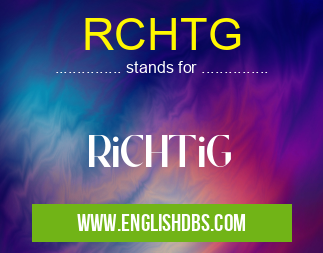 RCHTG