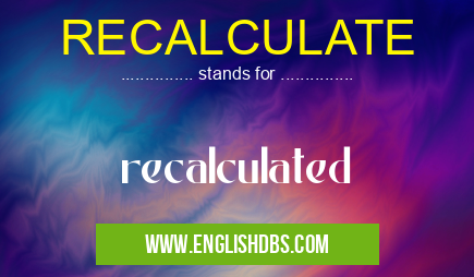 RECALCULATE