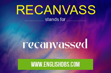 RECANVASS