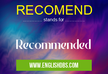 RECOMEND