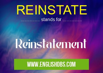 REINSTATE