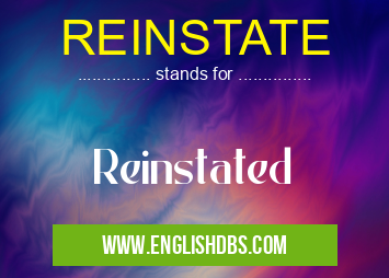 REINSTATE