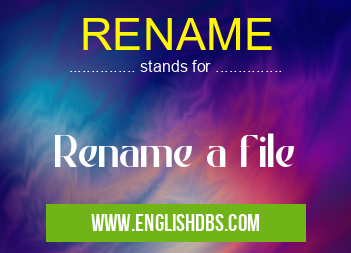 RENAME