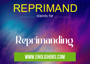 REPRIMAND