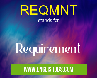 REQMNT