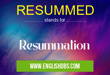 RESUMMED