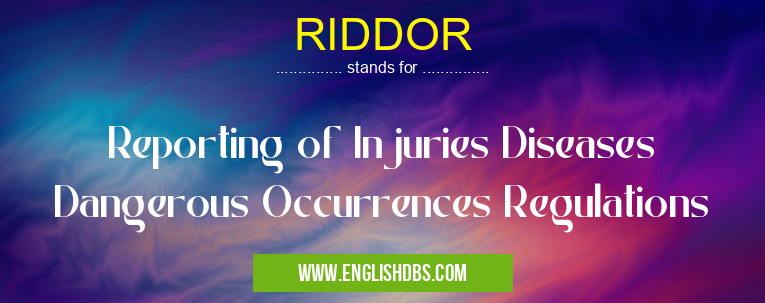 RIDDOR