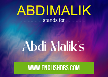 ABDIMALIK