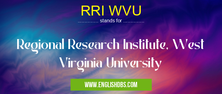 RRI WVU