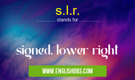 s.l.r.
