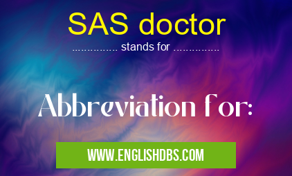 SAS doctor
