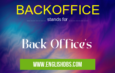 BACKOFFICE