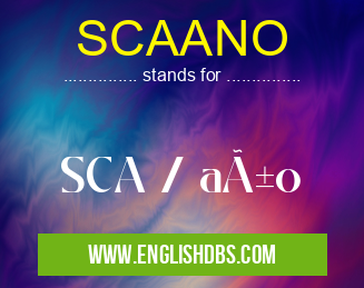 SCAANO