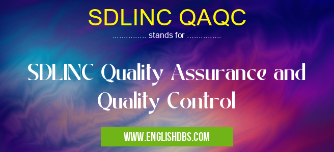 SDLINC QAQC