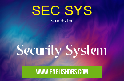 SEC SYS