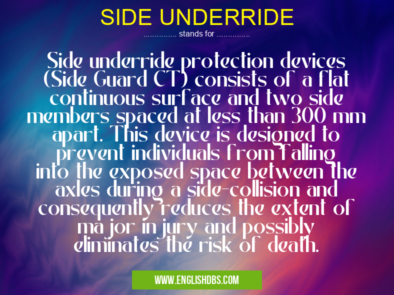 SIDE UNDERRIDE