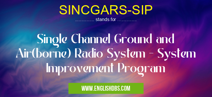 SINCGARS-SIP