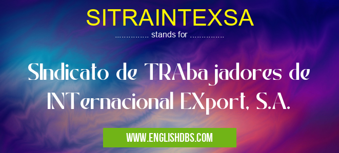 SITRAINTEXSA