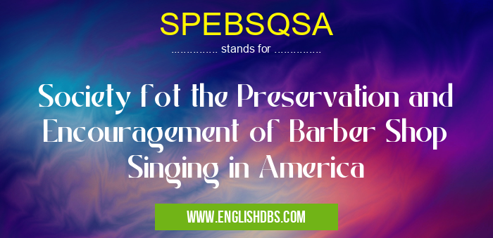 SPEBSQSA