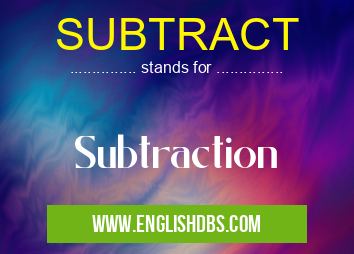 SUBTRACT